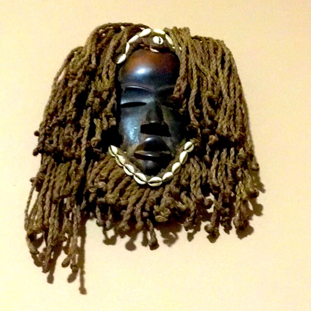 Vintage West African Happy Dance Dan Tribal Mask